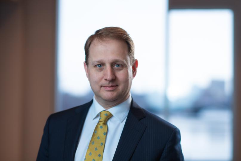 professor Chris Schuh wearing yellow tie.