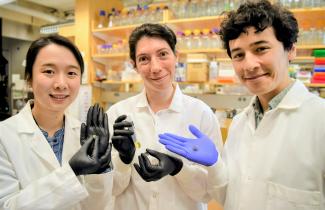 The insides (left) of a smart pill that could be a game changer in the diagnosis and treatment of bowel diseases next to the final prototype. 