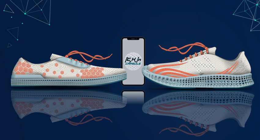 sneakers showing functional fibers