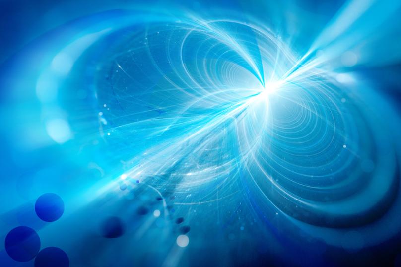 stock image of blue light