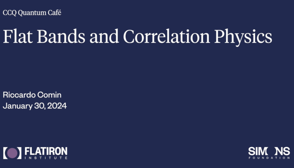 Flat Bands and Correlation Physics